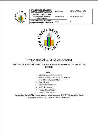 PELATIHAN BUSINESS INTELLIGENCE UNTUK ANALISIS DATA KESEHATAN  PUBLIK