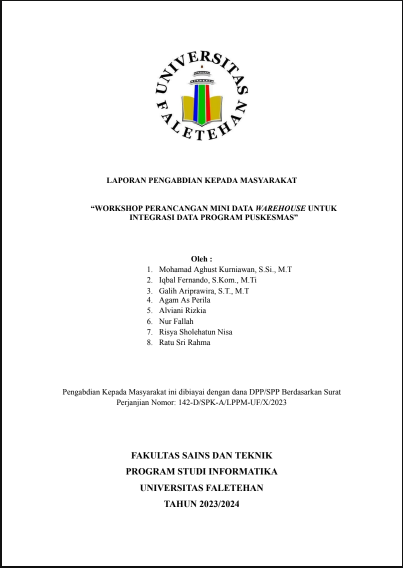 Workshop Perancangan Mini Data Warehouse Untuk  Integrasi Data Program Puskesmas
